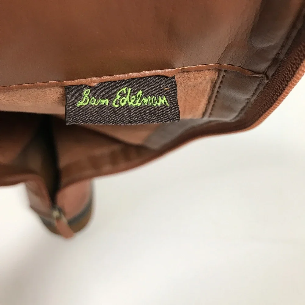 Sam Edelman Penny 2 Womens US 4.5 Riding Boots Brown‎ Whiskey Leather EU 35